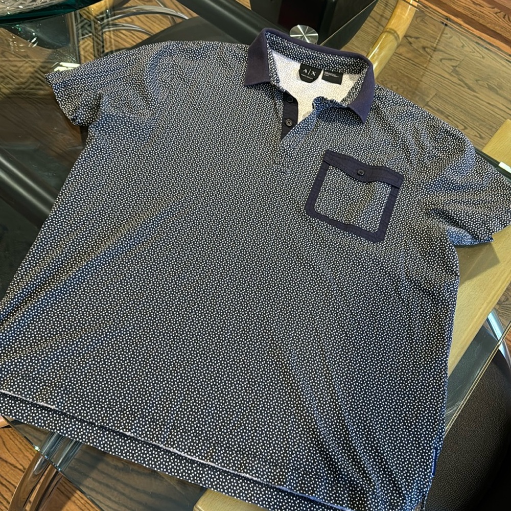 Armani Exchange Navy w/ White Polo